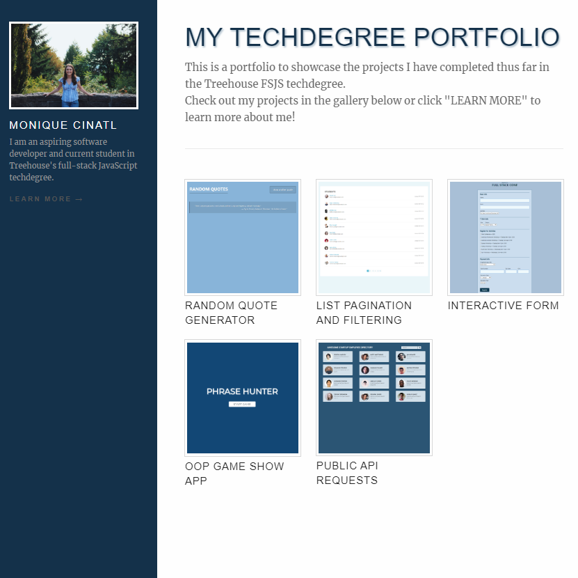 project example - portfolio